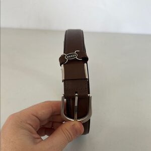 Stunning Nikken Brown Leather Belt Sz 40